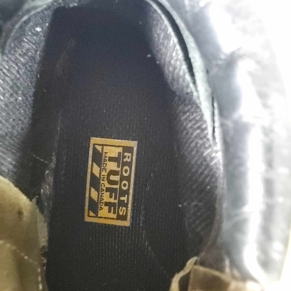 Vintage Roots 90s Hiking Boot Nubuck Leather LaceUp Lug Sole Green Olive - Picture 12 of 13